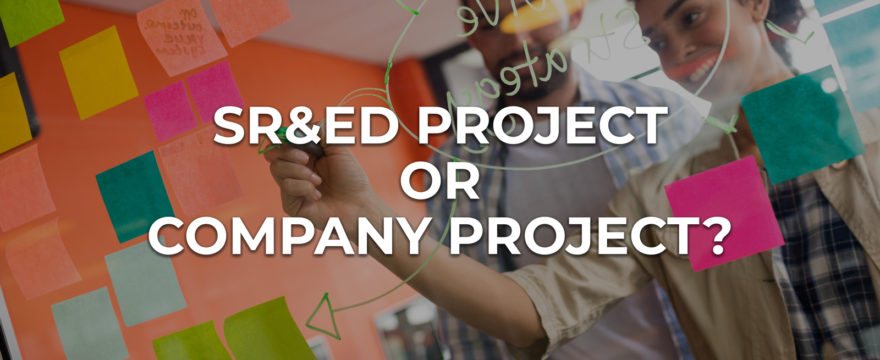 Company Project vs. SR&ED Project