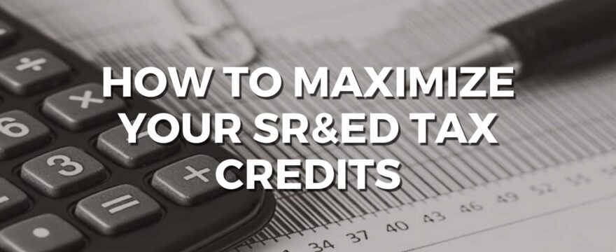 how to maximize your sred tax credits